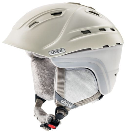 Uvex lyžařská helma P2us WL, creme/grey mat (S566178150*), 51-55