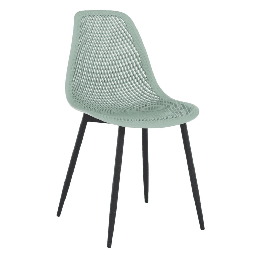 KONDELA Jedálenská stolička, zelená / čierna, TEGRA TYP 2
