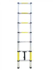IGOTREND Teleskopický automatický rebrík 7 priečok / 2 m