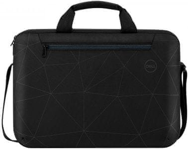moderná taška na notebook dell essential briefcase 15 palcov dvojitý zips polstrované madlo nastaviteľný popruh priehradka na dokumenty reflexná potlač