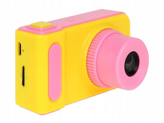 Alum online Detský mini fotoaparát s kamerou Žlto - Růžová