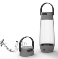 Stride Cestovné fľaša Torsta s Bluetooth reproduktorom a LED svetlom