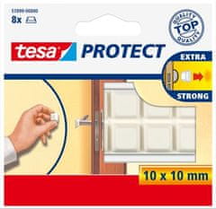 Tesa Ochranné nárazníky "Protect 57899", biela, 10 mm x 10 mm