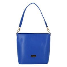 Maggio Extravagantná dámska koženková kabelka Ultra neon blue, modrá