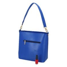 Maggio Extravagantná dámska koženková kabelka Ultra neon blue, modrá