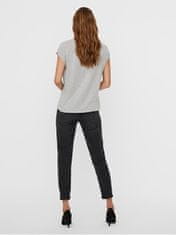 Vero Moda Dámske tričko VMAVA Loose Fit 10187159 Light Grey Melange (Veľkosť S)