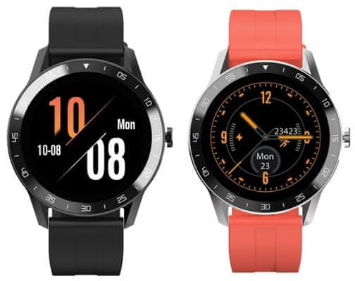 Chytré hodinky iGet Blackview GX1 Sport, sledovanie tepu, kalórií, vzdialenosti, krokov, spánku, vodotesné, dlhá výdrž, multi šport, 2 remienky