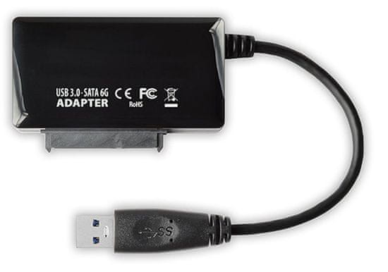 AXAGON ADSA-FP3 USB3.0 - SATA 6G HDD FASTport3 adaptér vr. AC (ADSA-FP3) - rozbalené