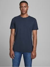 Jack&Jones Pánske tričko JJEORGANIC Slim Fit 12156101 Navy Blazer SLIM (Veľkosť S)