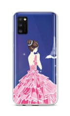 TopQ Kryt Samsung A41 silikón Pink Princess 52614
