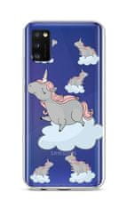 TopQ Kryt Samsung A41 silikón Grey Unicorns 52620