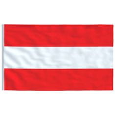 Vidaxl Rakúska vlajka a stĺp 6 m hliníkový