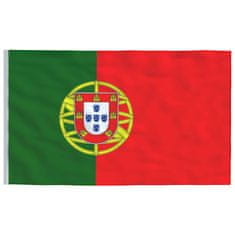 Vidaxl Portugalská vlajka a stĺp 6 m hliníkový