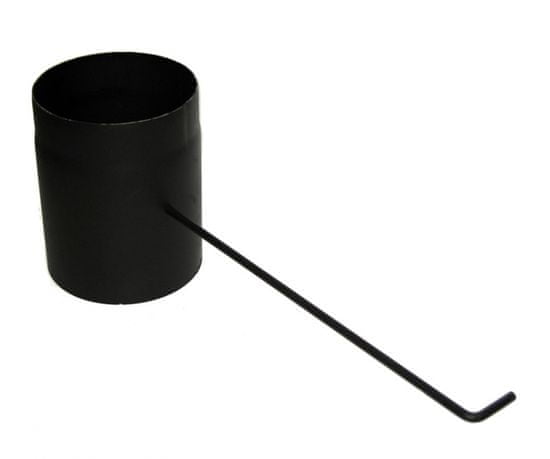 Lienbacher Dymovod klapka s dlhým tiahlom o200/2, oceľ čierna