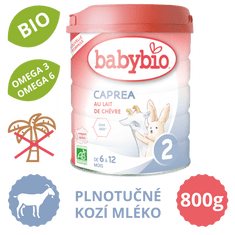 Babybio CAPREA 2 plnotučné kozie dojčenské bio mlieko 800g