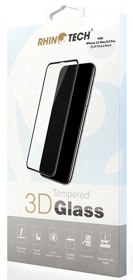 RhinoTech 2 Tvrdené ochranné 3D sklo pre Apple iPhone 12 Max / 12 Pro 6,1'' RT186