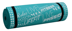 LIFEFIT Podložka Yoga Mat Exkluziv Plus, 180×58×1,5 cm, tyrkysová