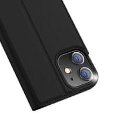 Dux Ducis Skin Pro knižkové kožené puzdro na iPhone 12 / 12 Pro, čierne