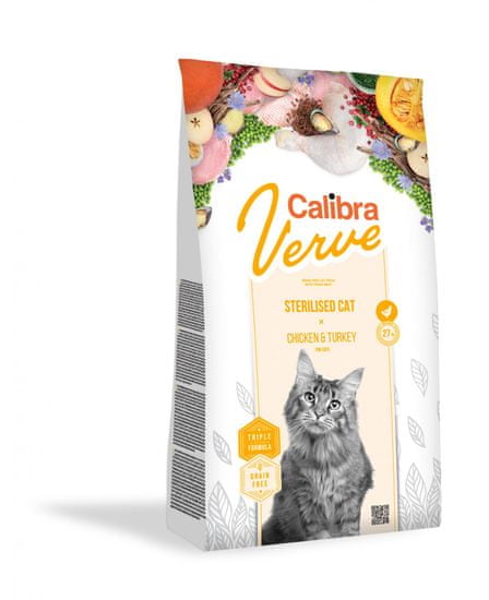 Calibra Verve Cat GF Sterilised Chick & Turkey 3,5 kg NEW