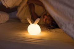 Nattou Svetielko nočné silikónové so senzorom plače Lapidou zajačik