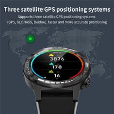 Wotchi GPS Smartwatch W70G s kompasom, barometrom a výškomerom - Black