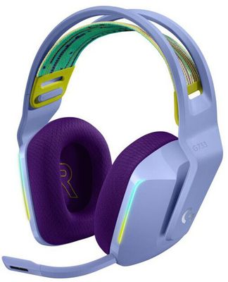 Logitech G733 Lightspeed, fialová (981-000890) profesionálne herné slúchadlá, odpojiteľný mikrofón, bezdrôtové