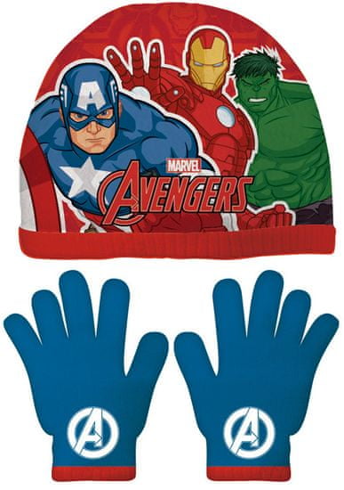 Disney chlapčenský set čiapky a rukavice Avengers