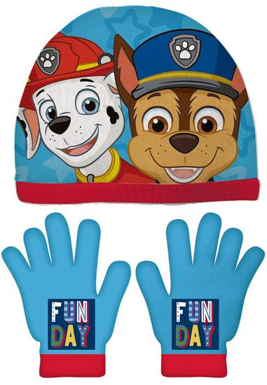 Disney chlapčenský set čiapky a rukavíc Paw Patrol