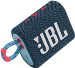 JBL GO 3, modrá/ružová