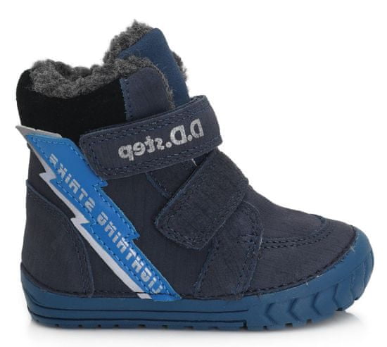 D-D-step chlapčenská zimná členková obuv 029-350A