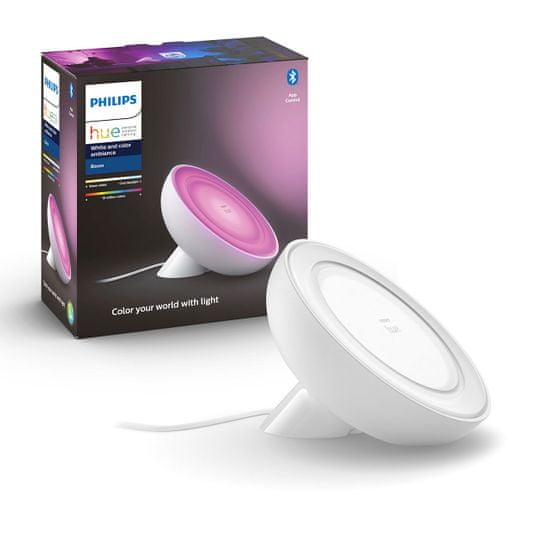 Philips HUE Bloom Bluetooth LAMPA LED RGB 7,1W 500lm, 2000-6500K, biela