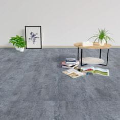 Vidaxl Samolepiace podlahové dosky 5,11 m2, PVC, sivý mramor