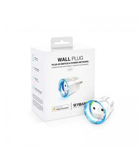 FIBARO HomeKit inteligentná zásuvka - FIBARO Wall Plug Type F HomeKit (FGBWHWPF-102)