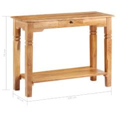 Vidaxl Konzolový stolík 100x40x76 cm masívne akáciové drevo