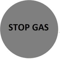 Vstavaná plynová varná doska Candy CVG74WPB Stop Gas