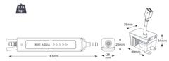 Aspen Pumps Čerpadlo kondenzátu Aspen Mini Aqua kapacita 12l/h, max. výtlak 10 m (stena, kanál, strop, jednotka)