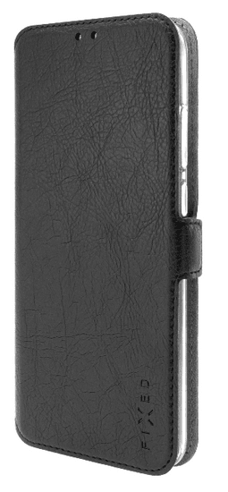 FIXED Tenké puzdro typu kniha Topic pre Samsung Galaxy M01, čierne FIXTOP-570-BK - zánovné