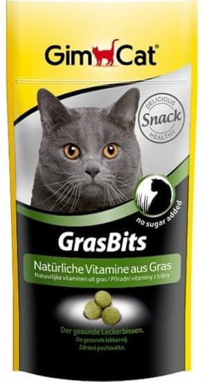 Gimpet Gimcat Tablety GrasBits s mačacie trávou 40 g