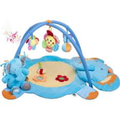 PLAYTO Hracia deka s melódiou Sloník s hračkou modrá
