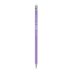 Astra Pastel, obyčajná HB ceruzka s merítkom a gumou, stojan, 206120006