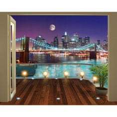 Walltastic Walltastic, Dekoračná fototapeta 243 x 304cm Brooklyn Bridge, 43626