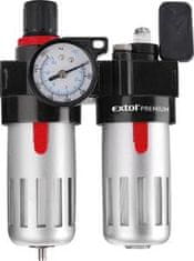 Regulátor tlaku so vzduchovým filtrom, primazávačom a manometrom, max. pracovný tlak 8bar (0,8MPa), 1/4" konektor