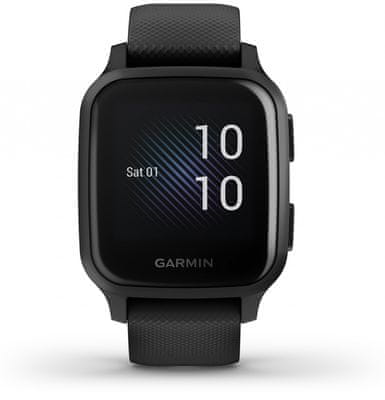 Chytré hodinky Garmin VENU SQ Music, LCD displej, smart watch, pokročilé, zdravotné funkcie, tep, dych, menštruačný cyklus, pitný režim, metabolizmus, kalórie, vzdialenosti, kroky, aktivita, odpočinok, spánok