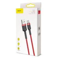 BASEUS Cafule kábel USB / USB-C QC3.0 2A 3m, červený