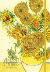 SHKOLYARYK Skicák "Klimt Van Gogh", A5, bodkovaný, 80 listov, tvrdé dosky, mix motívov, A5-3C-080-359D