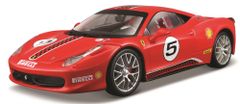 BBurago 1:24 Ferrari Racing 458 Challenge červená