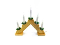 commshop Vianočný svietnik pyramída - 5 žiaroviek (do zásuvky)