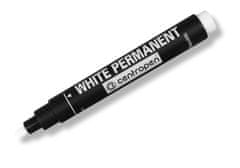 Centropen Značkovač 8586 Permanent biely valcový hrot 