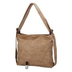 Paolo Bags Moderný koženkový kabelko batoh Lenka Stylish, soil 