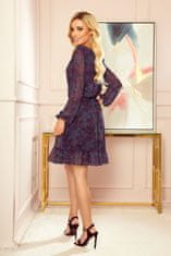 Numoco Dámske mini šaty Bakari modro-ružová S